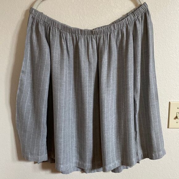 CLOTH AND STONE FLANNEL OFF THE SHOULDER BLOUSE - Picture 1 of 2